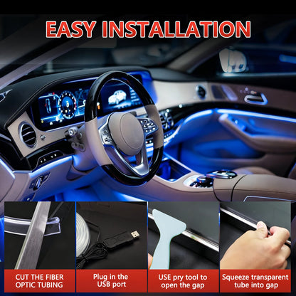 Flexible Neon Interior Ambient RGB Multicolor Sound Active APP