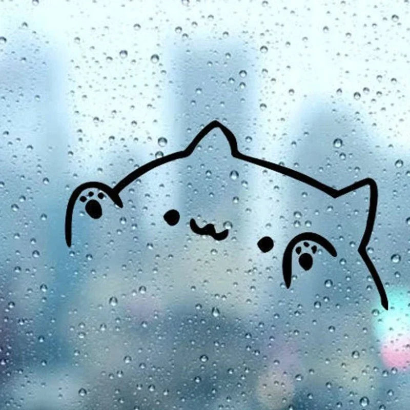 Body Sticker Bongo Cat Vinyl Bumper Decal Length Cover
