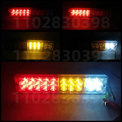 For Loader 12V 24V LED Forklift 2PCS Rear Truck Tail Cargo
