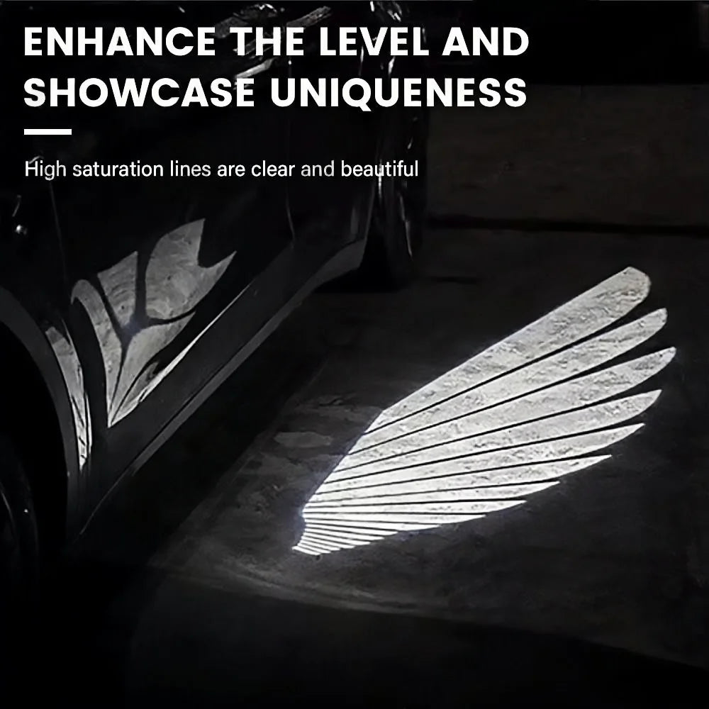 For Tesla Model Y 3 Highland Angel Wings Welcome Romantic