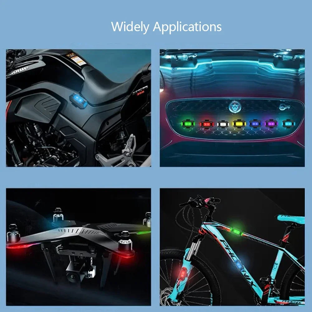 Colors Drone Strobe USB anti-collision Bike Tail Model Aircraft