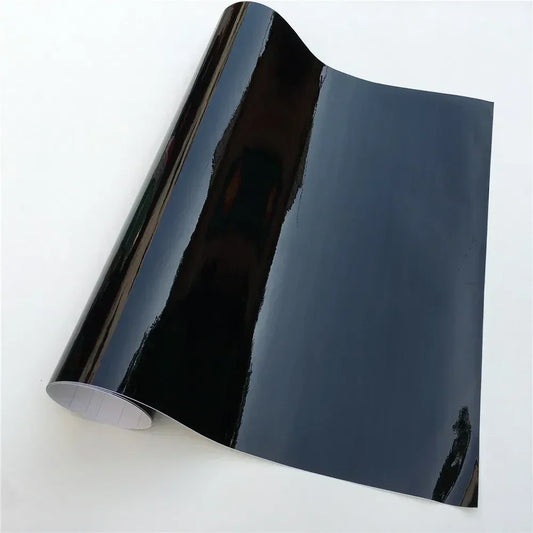 Ultra Glossy Black Vinyl Wrap Film Wrapping Foil Bubble
