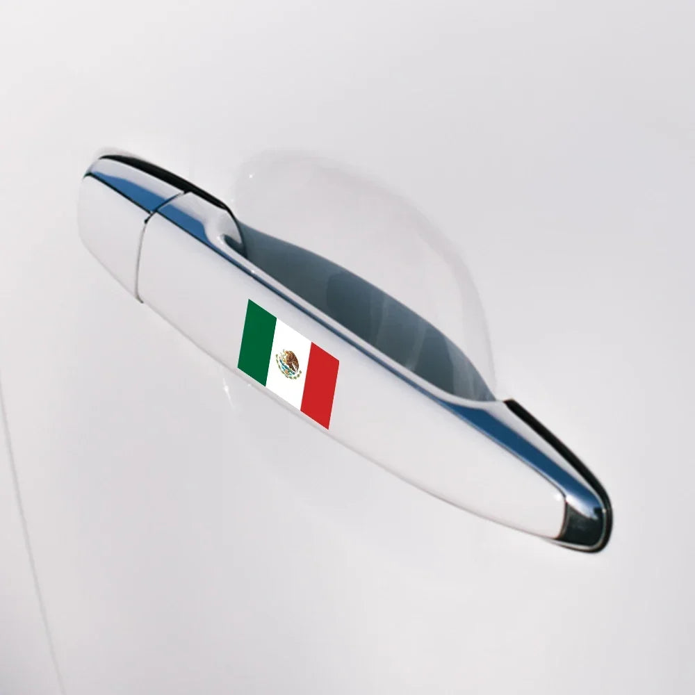 3PCS Mexico Flag Sticker Vinyl Creative Decal Decor Waterproof
