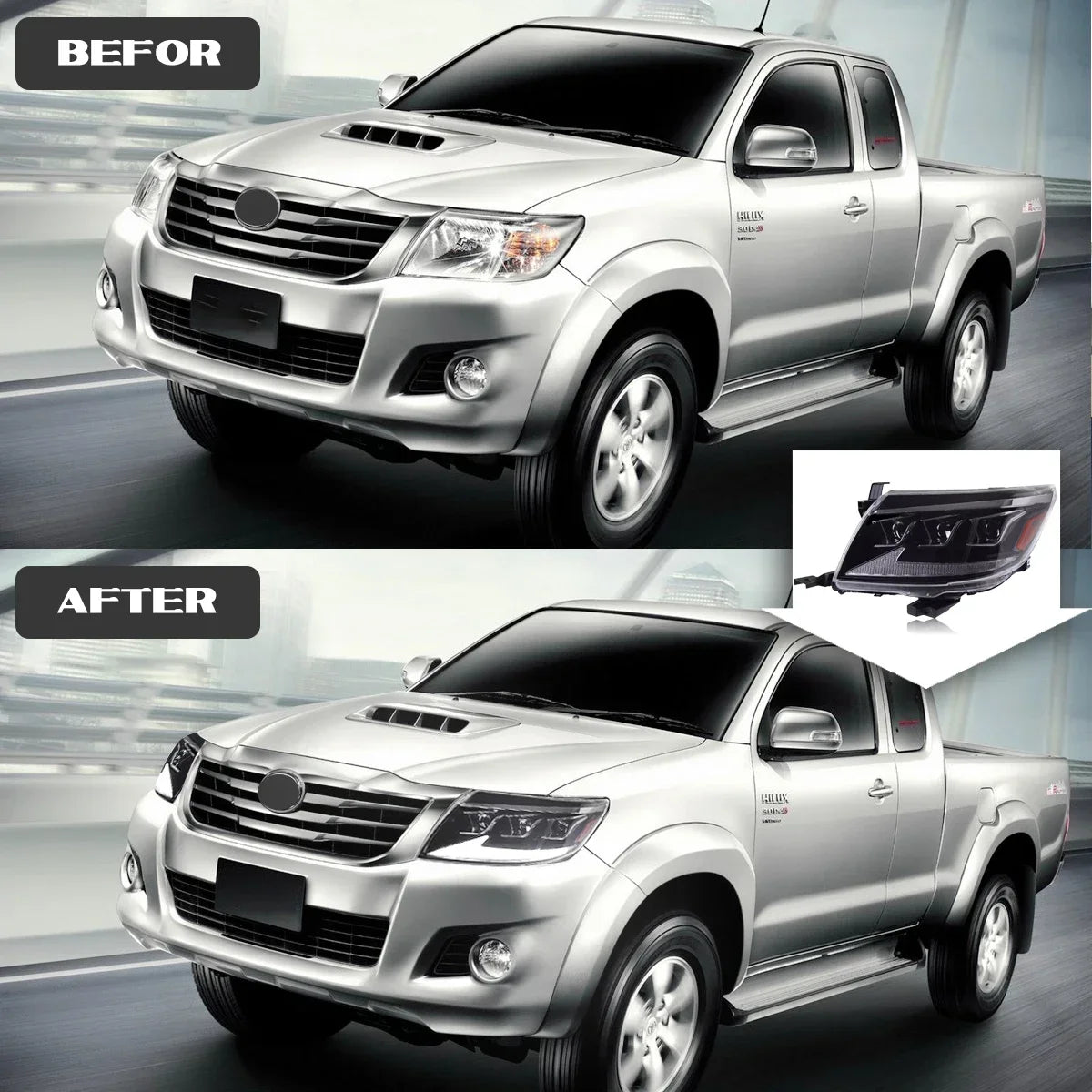 For Toyota Hilux Vigo Headlight 2012-2014 Typy Projetor Head