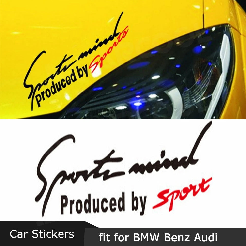 For Audi Sports Stickers Emblem Badge Decal Bonnet BMW Benz