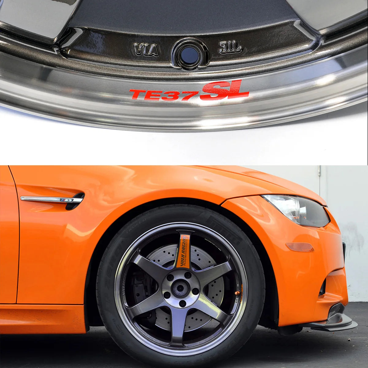 For Raysengineering TE37SL Sticker Motocross Racing Automobile