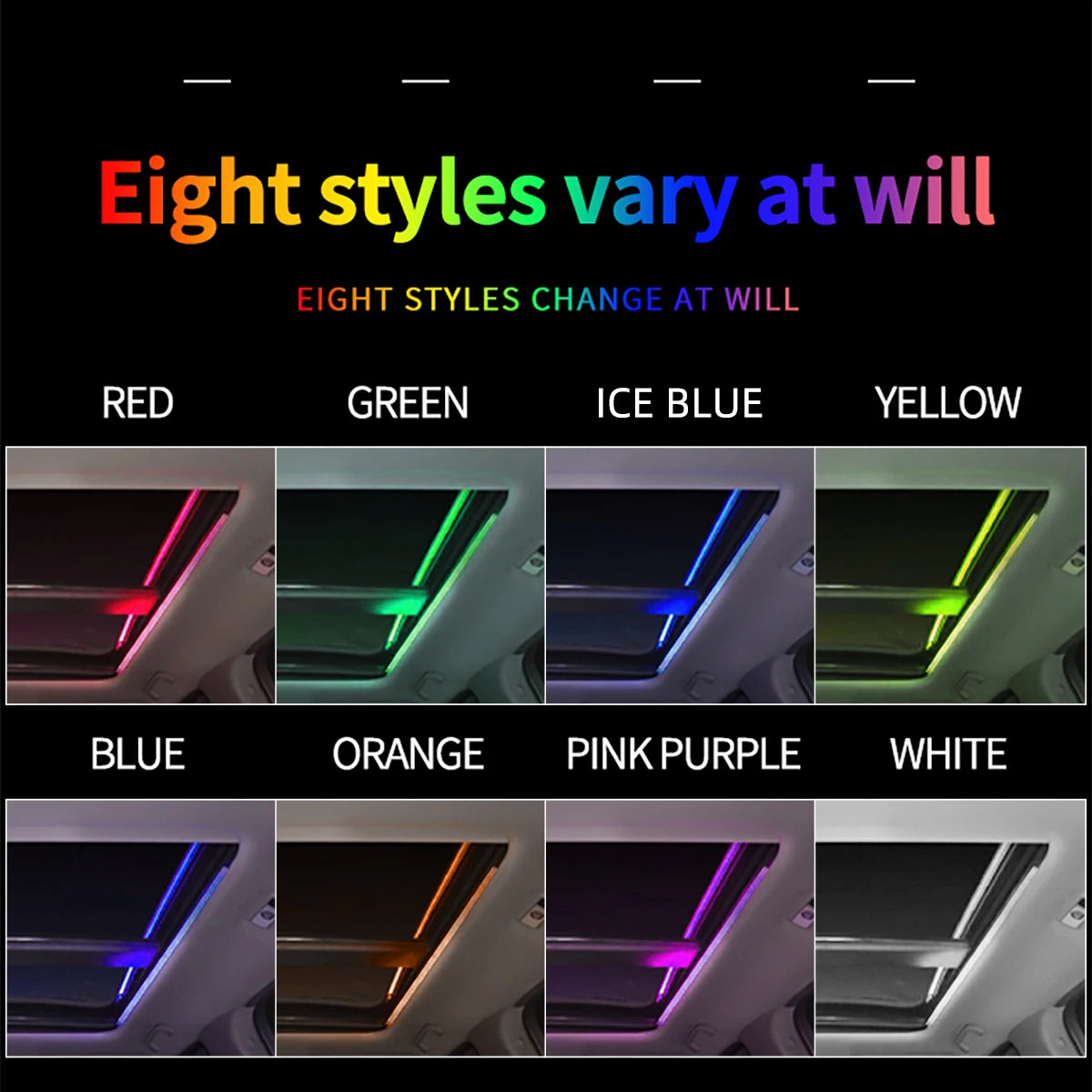 110CM Sunroof Atmosphere 256 Colours Skylight Symphony APP