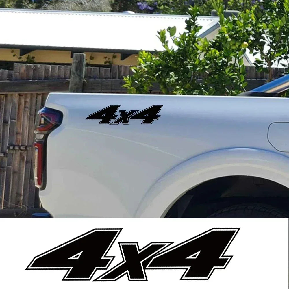 Sticker 2PCS Door Side Decal Pickup Rear 4X4 Vinyl