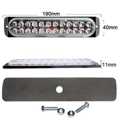 12-24v ultra-thin Strobe 24LED Side Emergency Truck Trailers