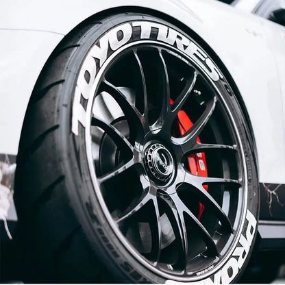For Racing Tires Of Tire Letter Stickers Toyotires Rubber 3D