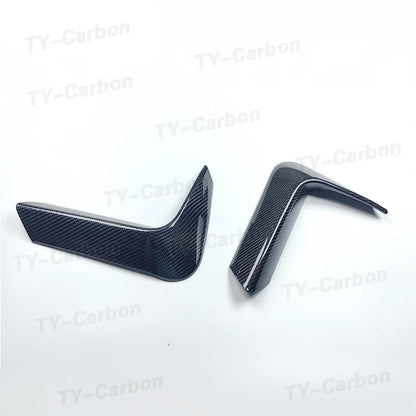 For BMW F80 F82 F83 M3 2PCS Dry Carbon Fiber Rear Bumper Lip