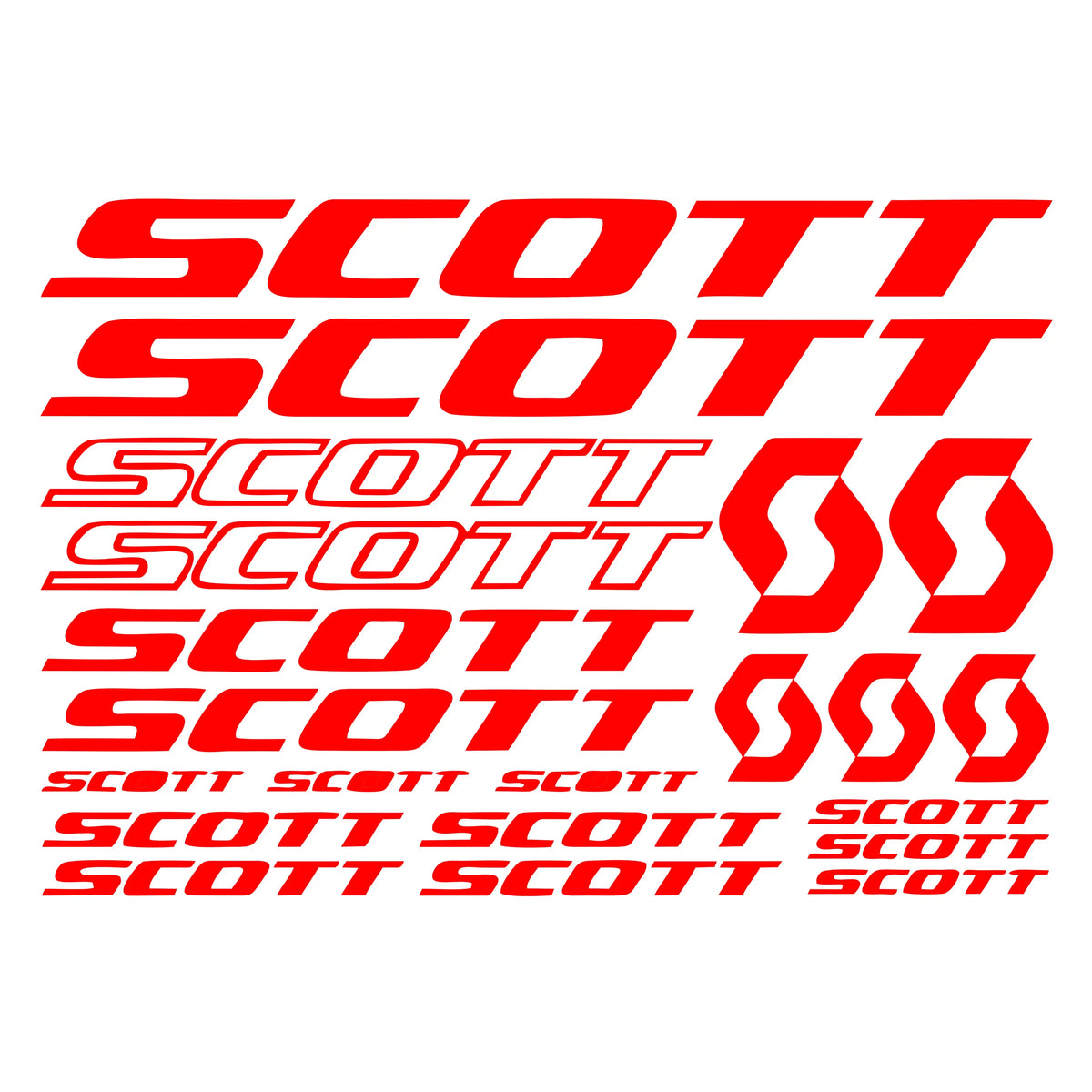 Personality Pieces Scott Bicycle Design Frame Sticker Mountain