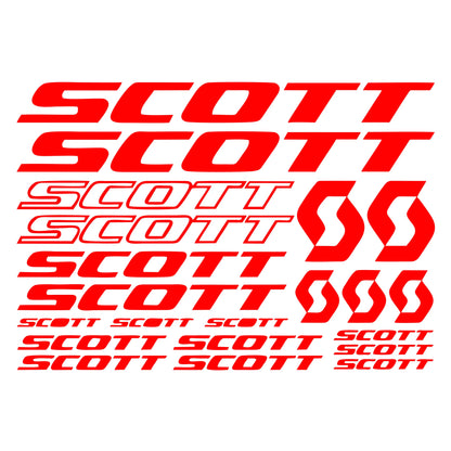 Personality Pieces Scott Bicycle Design Frame Sticker Mountain