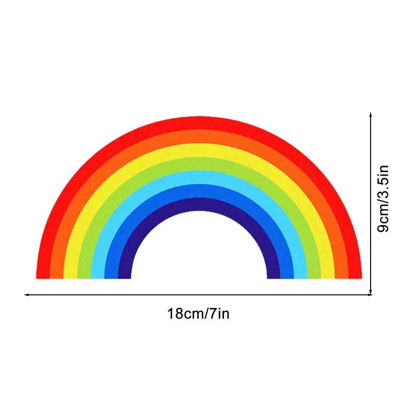 Rainbow Stickers weather-resistant Decals Waterproof Rear