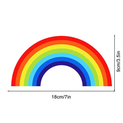 Rainbow Stickers weather-resistant Decals Waterproof Rear