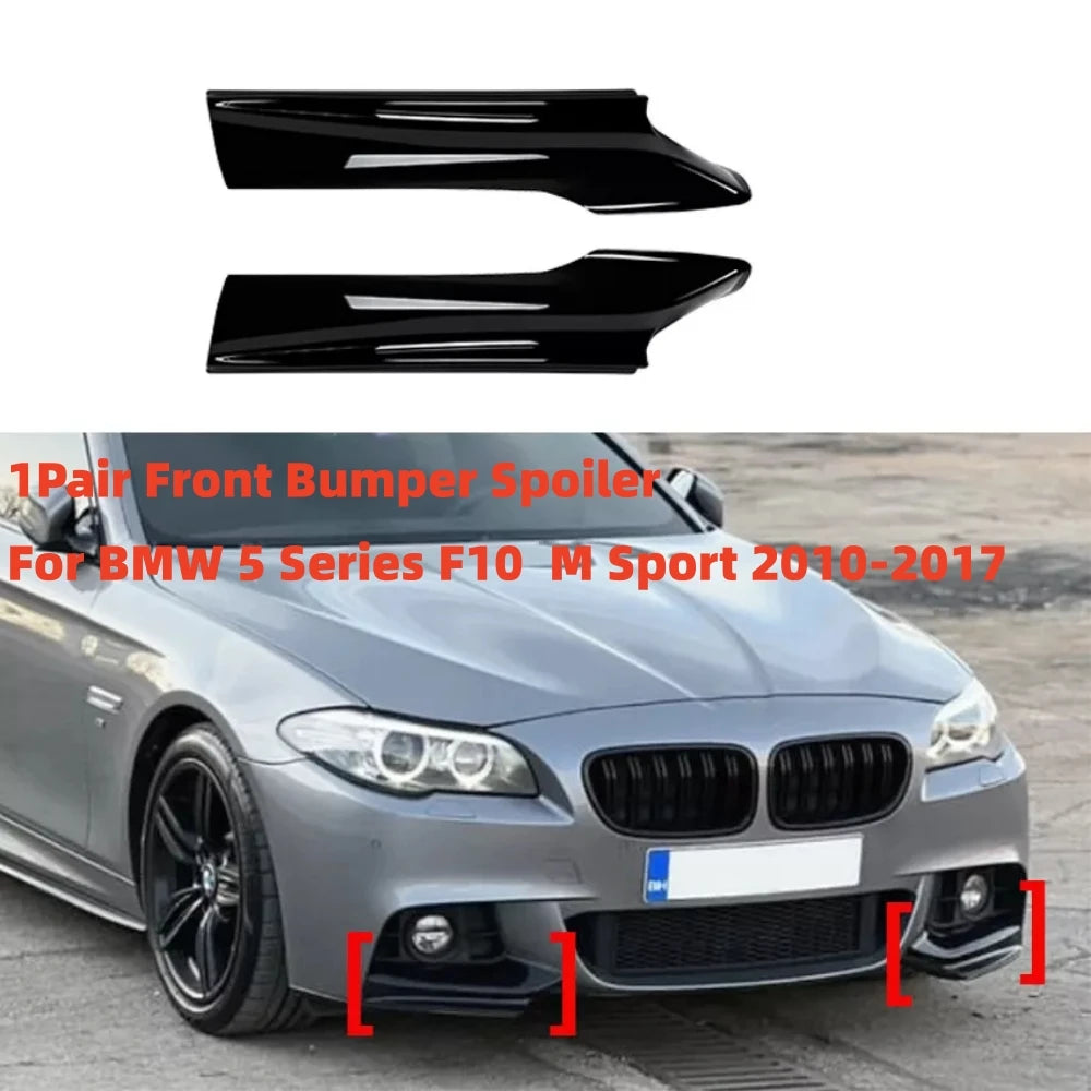 For BMW F10 F11 M Sport Front Bumper Lip Splitter Spoiler Series