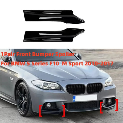 For BMW F10 F11 M Sport Front Bumper Lip Splitter Spoiler Series