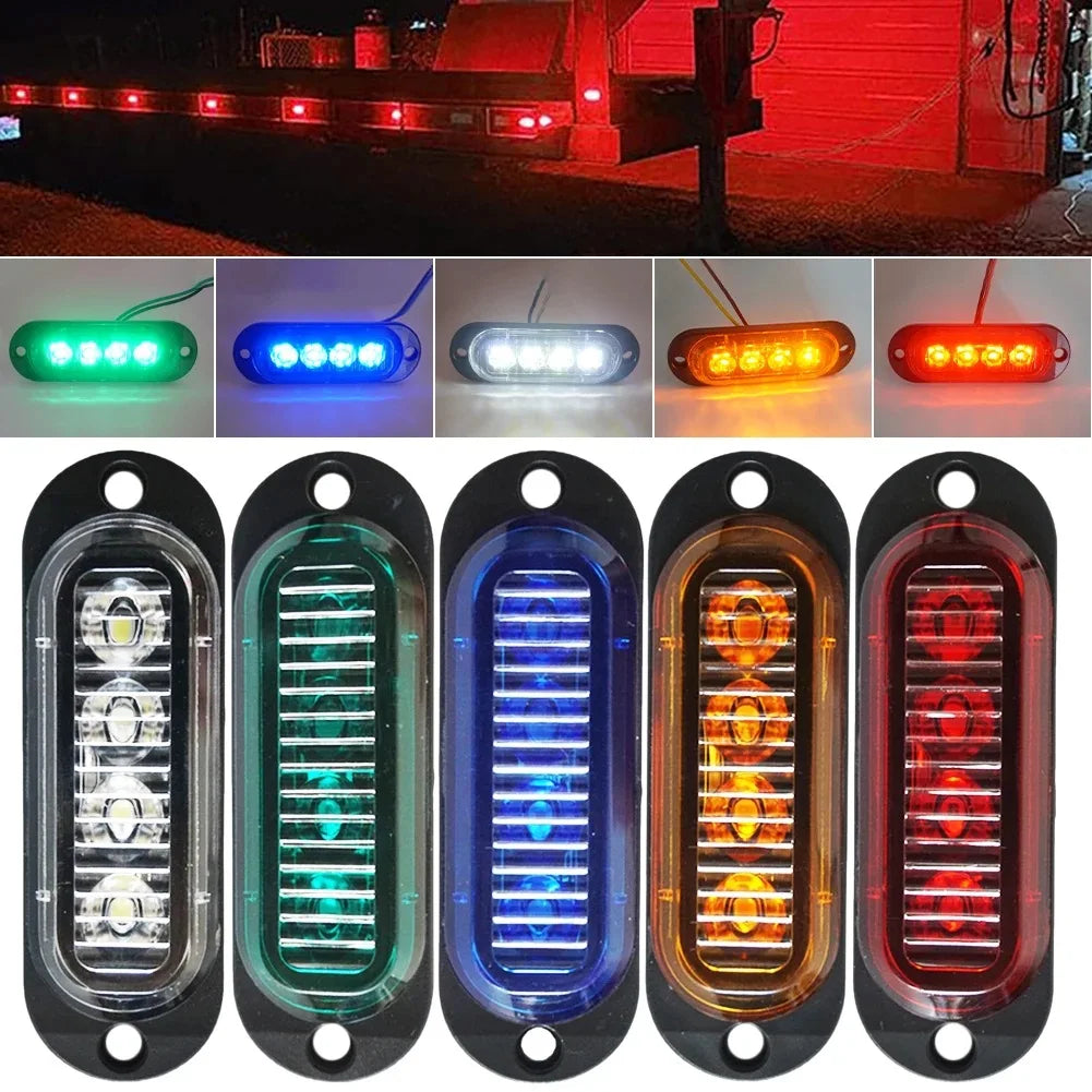 12-24v Side Marker Waterproof Clearance Lamps Indicator Signal