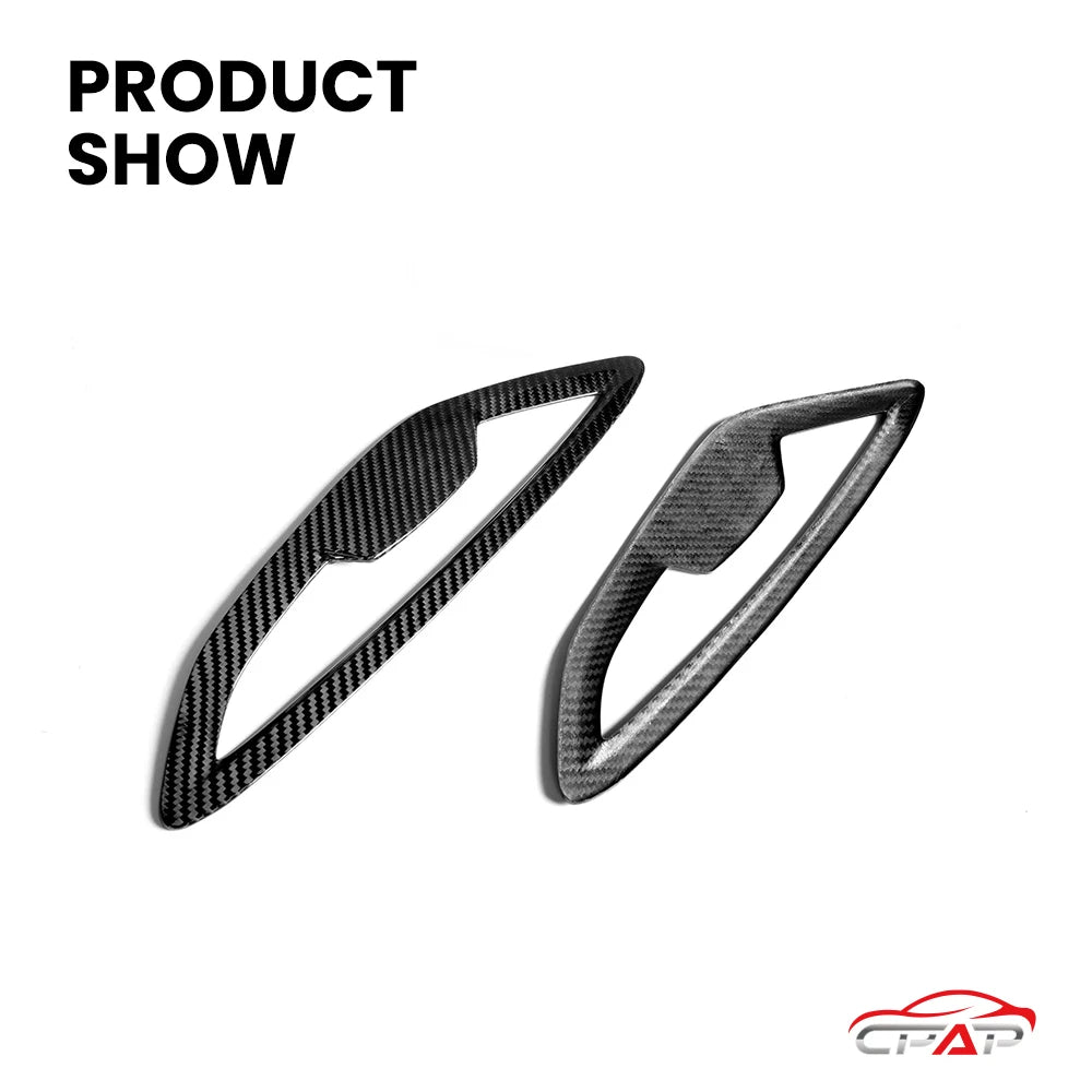 For BMW 8 Series G14 G15 Real Dry Carbon Fiber Side Fender Trim
