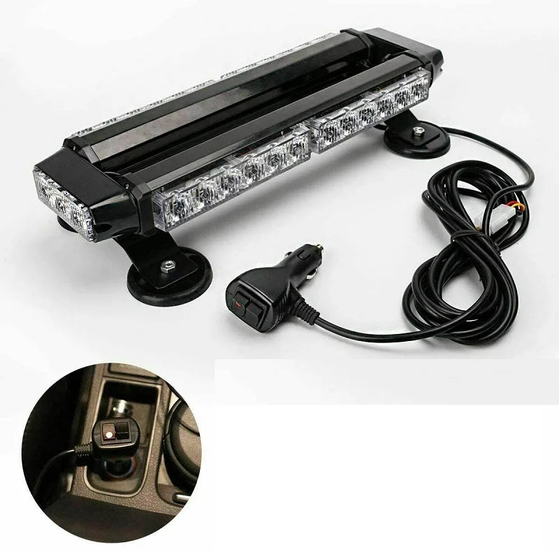 Strobe Windshield Emergency Warning Flashing Mode Beacon Fog 12V
