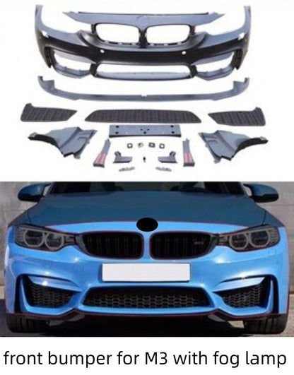 For BMW 3 Series F30 F35 Front Rear Bumper Side Skirt Engine
