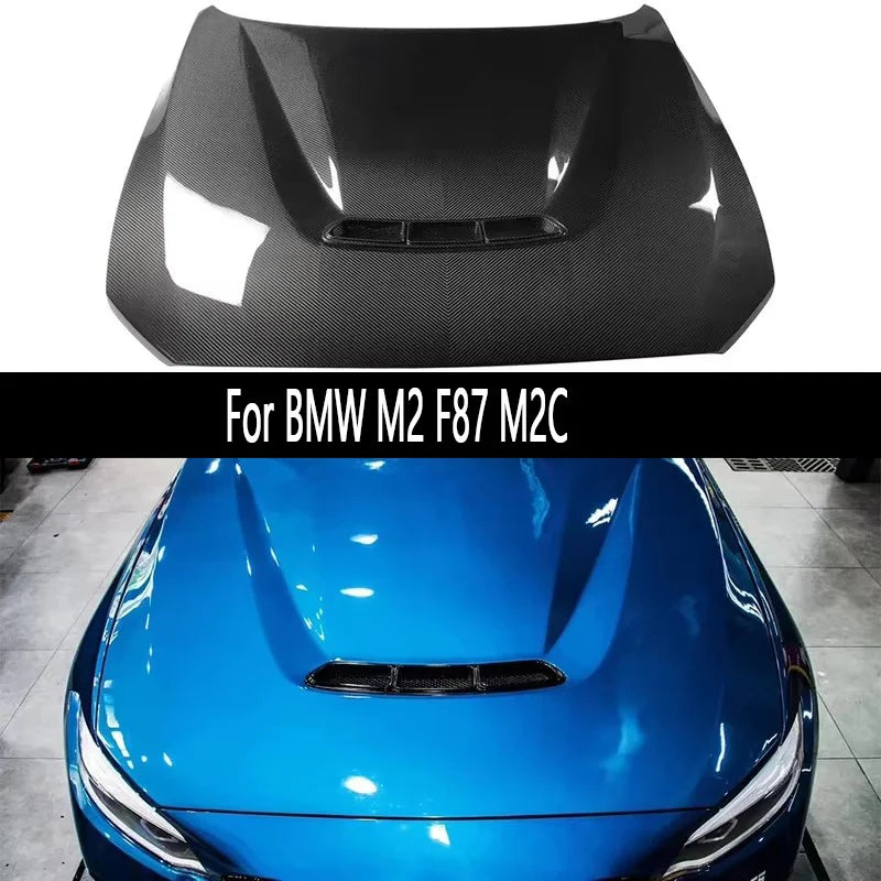 For BMW M2 F87 M2C Carbon Fiber Hood Engine Cover Headliner P