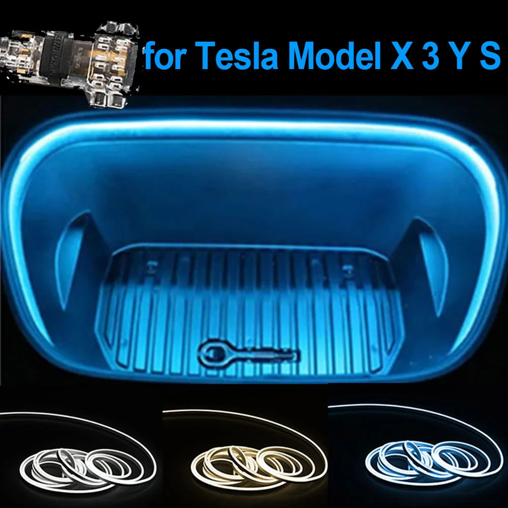 For Tesla Model 3 Y S 5M Tesla Interior Bar Trunk Frunk X Neon