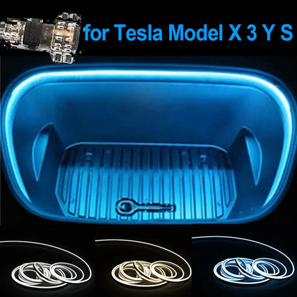 For Tesla Model 3 Y S 5M Tesla Interior Bar Trunk Frunk X Neon