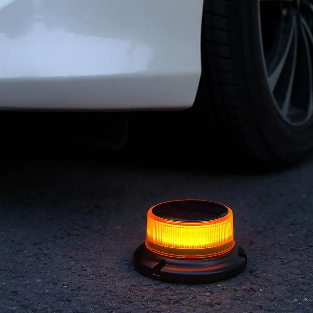 Waterproof Solar Powered Rotating Strobe Portable Design