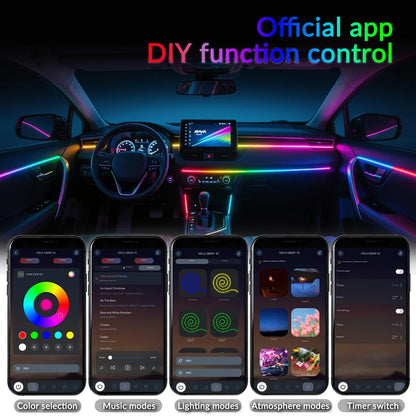 In Ambient Colors RGB Symphony Interior Acrylic Strip Hidden