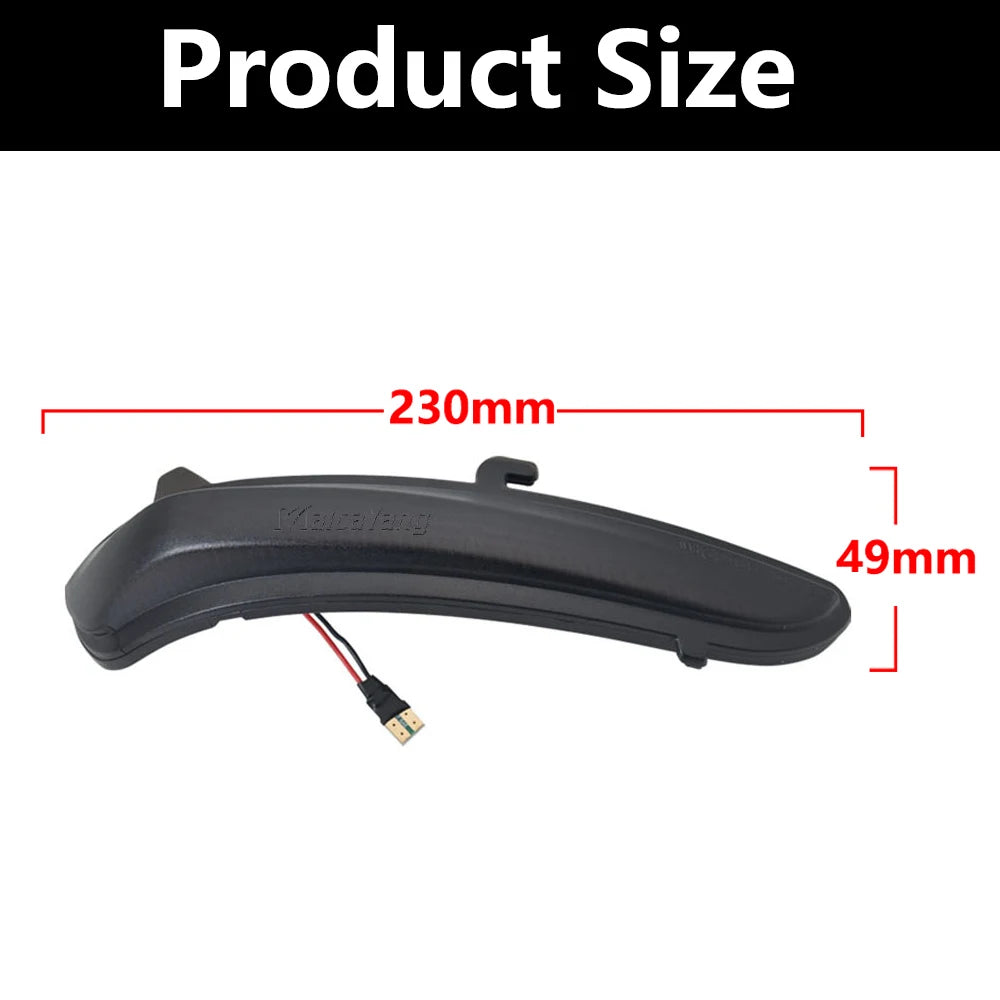 For Peugeot 208 2008 2012 2013 2014-2020 Citroen C3 Dynamic Side
