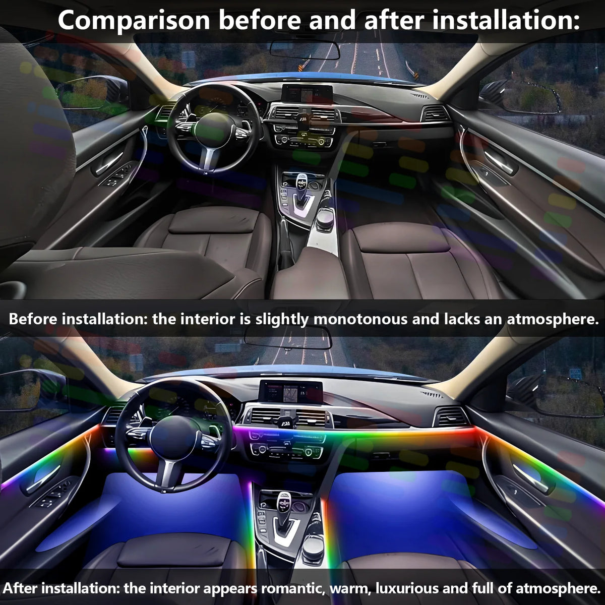 For BMW 1 Series E81 F20 IN1 F40 E82 E87 E88 F21 Ambient Lamps