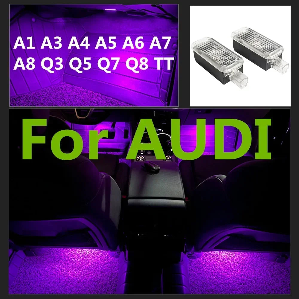 For Audi A1 8X A3 8V Footwell 8Y A4 B8 B9 A5 8T A6 C6