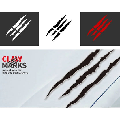 Dsycar 1PCS Monster Sticker Scratch Stripe Claw Marks Headlight