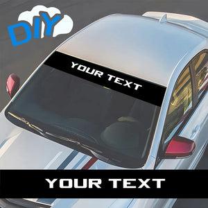 Front Windshield Sticker Custom Text Decor Decal Vinyl Customized
