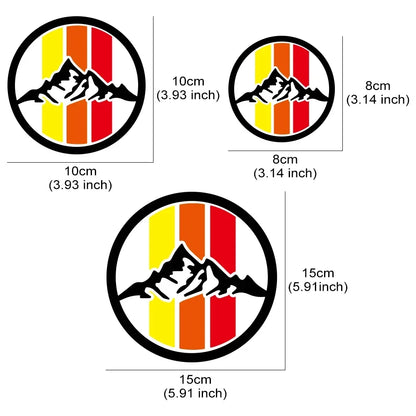 For 4RUNNER Tacoma Tundra Off Road Stickers Trio Color Retro
