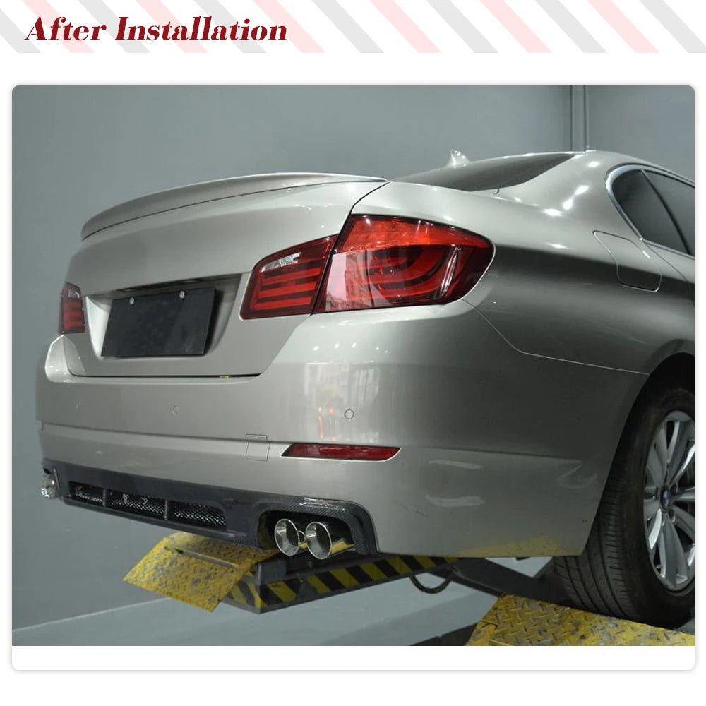 For BMW 5 Series F10 F18 Carbon Fiber Rear Bumper Racing