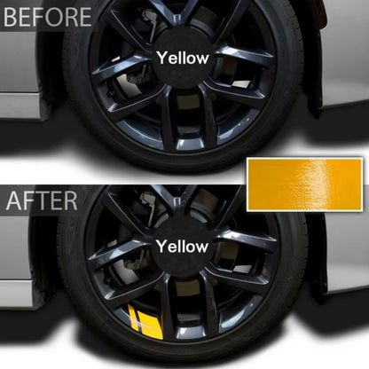 6PCS Reflective Wheel Decal Sticker Pressure Adhesive Red