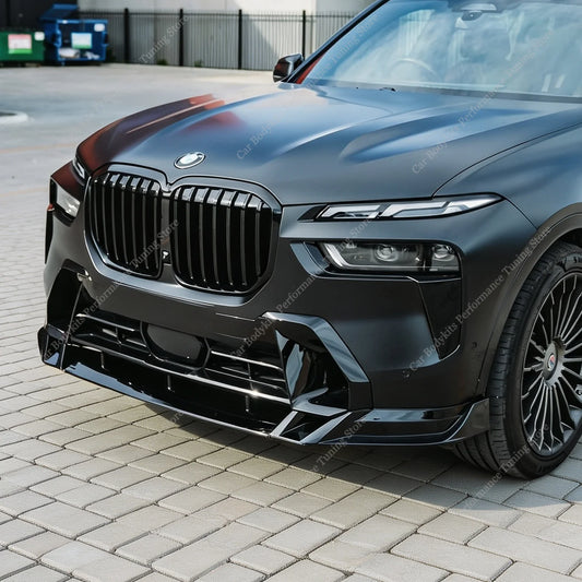 For BMW X7 G07 Lci M Sport 2023-2026 Gloss Black ABS Front
