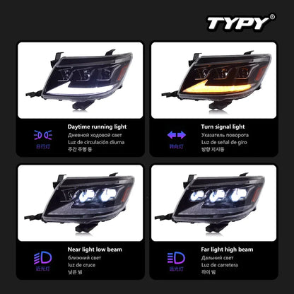 For Toyota Hilux Vigo Headlight 2012-2014 Typy Projetor Head
