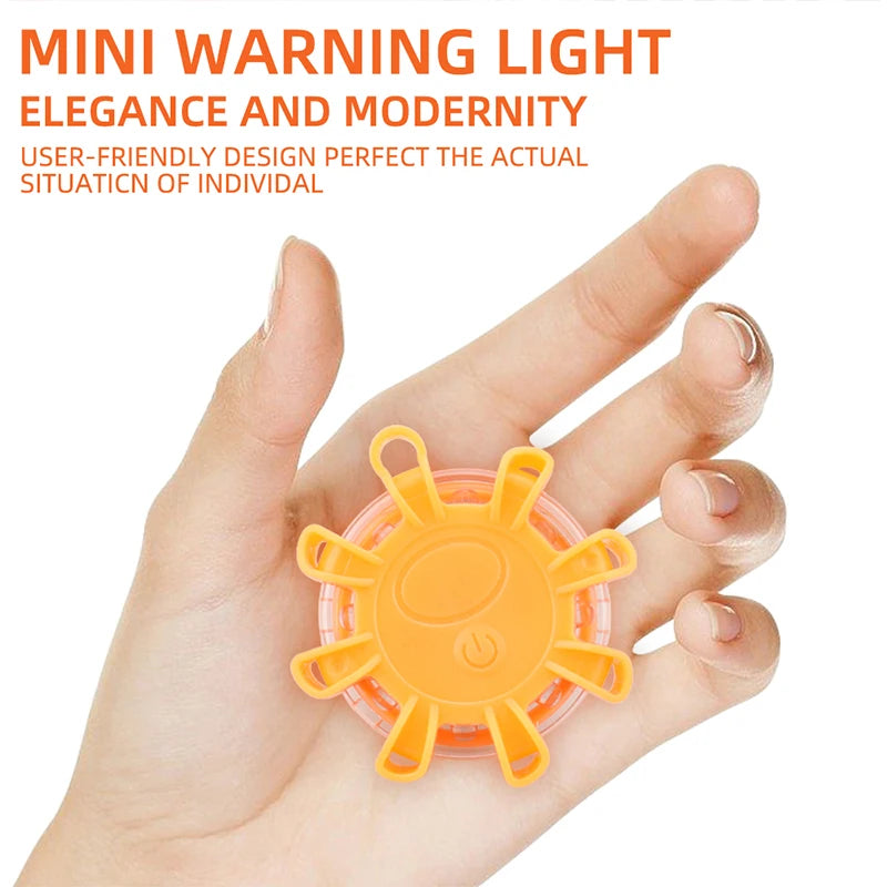 8LED Flares Emergency Roadside Safety Beacon Disc Flashing