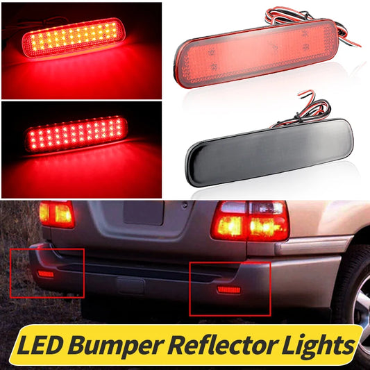 For Toyota Land Cruiser 100 Cygnus 2PCS Rear Bumper Reflector