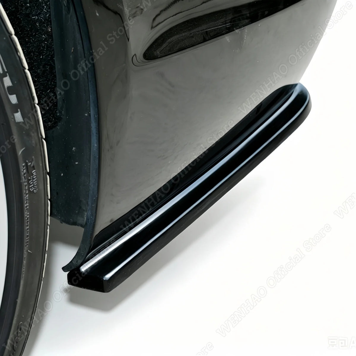 For BMW E60 E61 M-Pack 2003-2010 1pair Gloss Black Rear Bumper