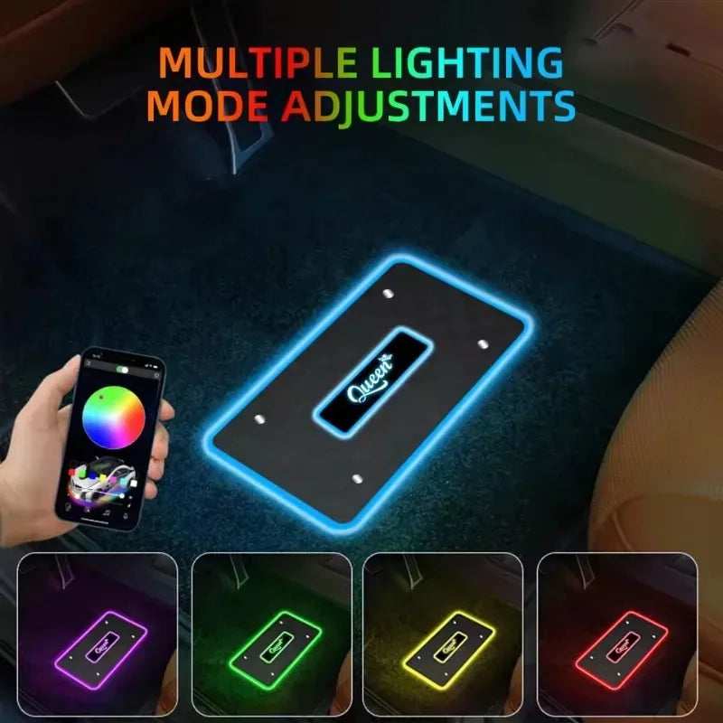 In Floor Mat Ambient RGB APP Control Customizable Interior