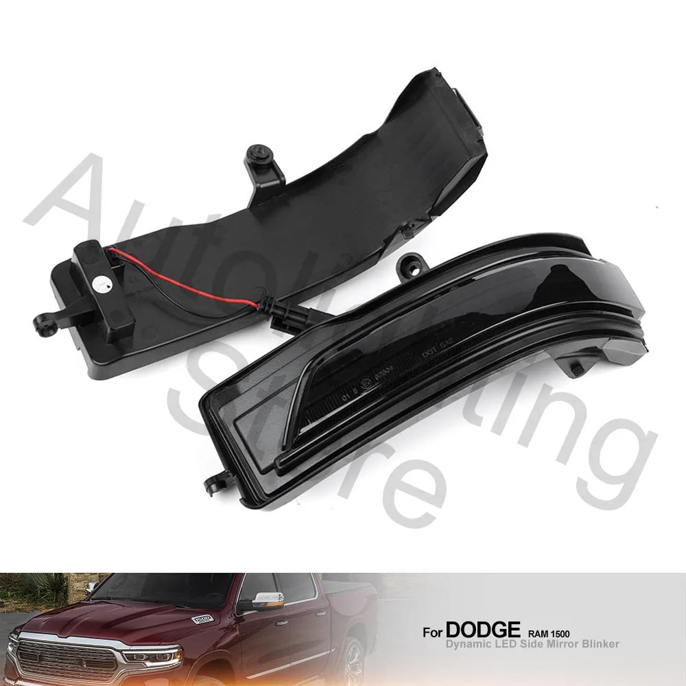 For Ram 1500 Dt 2019-2022 Smoked 2PCS Dynamic Sequential