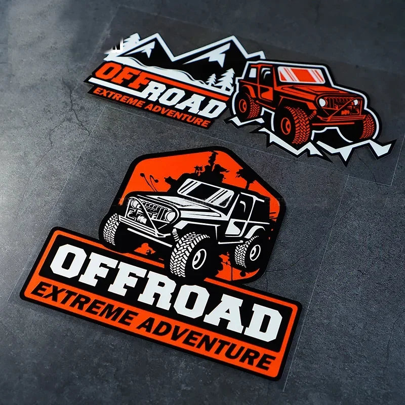 For Jeep Sticker Off Road Graphic Sticker Decals Parts Sunscreen