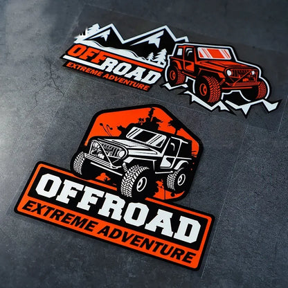 For Jeep Sticker Off Road Graphic Sticker Decals Parts Sunscreen