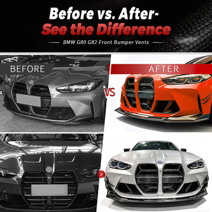 For BMW M3 G80 G81 M4 3K Twill Real Dry Carbon Fiber Front