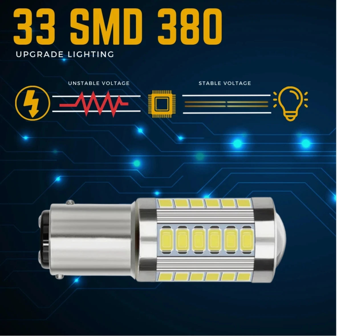 2X 380 1157 Brake Bulbs Upgrade Xenon bay15d P21