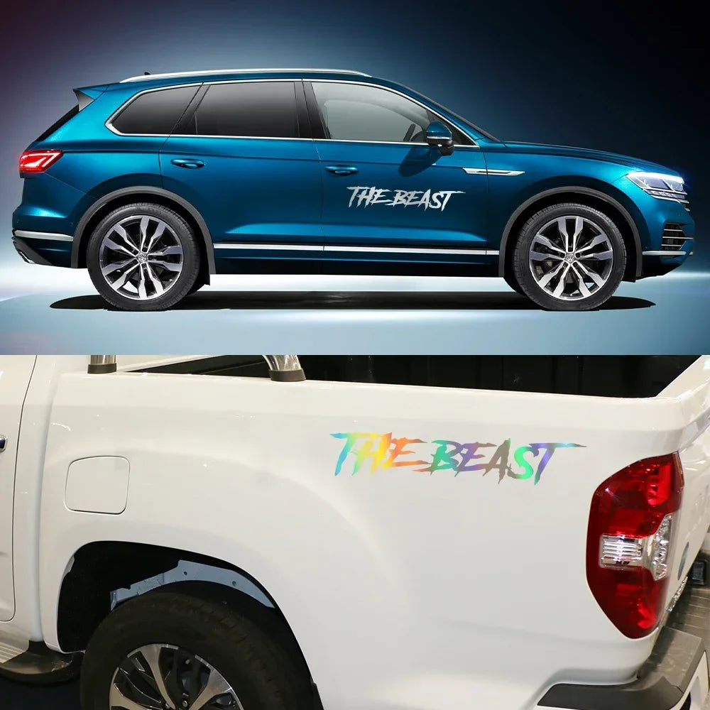 Door Side Stickers Beast Personality Rear Windshield Vinyl Decal